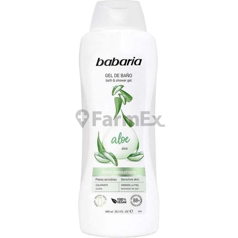 Gel de Baño Babaria "Aloe" Pieles Sensibles x 600 ml Berioska